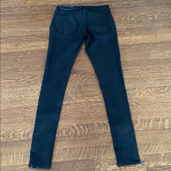 Rag & bone coated black pants size 25 - Picture 2 of 5